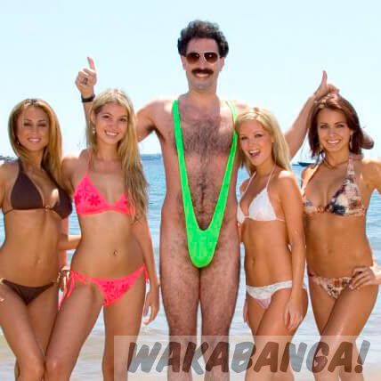 Disfraz de Borat Mankini para hombre