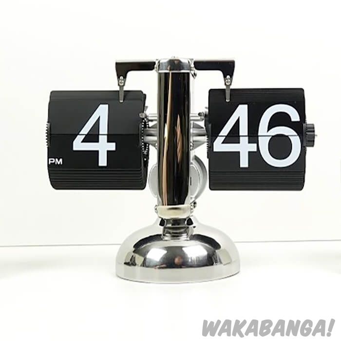 Moviente Nombrar Respetuoso del medio ambiente Reloj Flip Clock estilo retro - Wakabanga