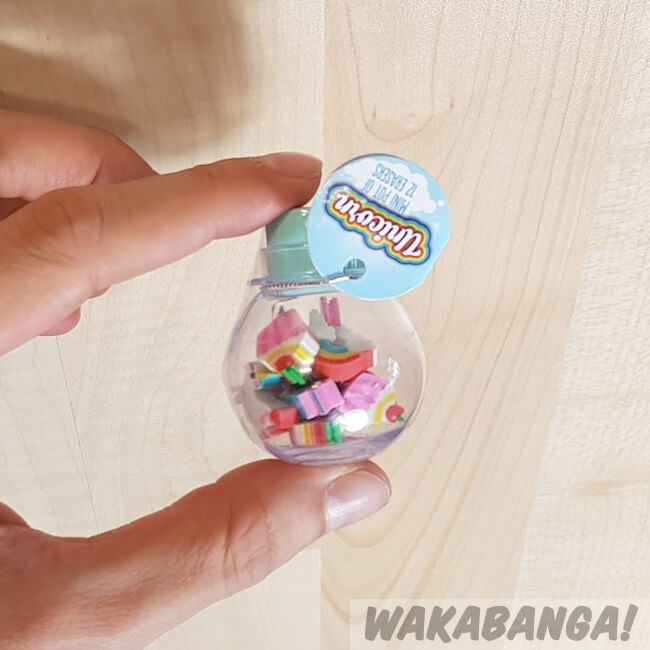 Mini Gomas de borrar Unicornio con diferentes diseños - Wakabanga