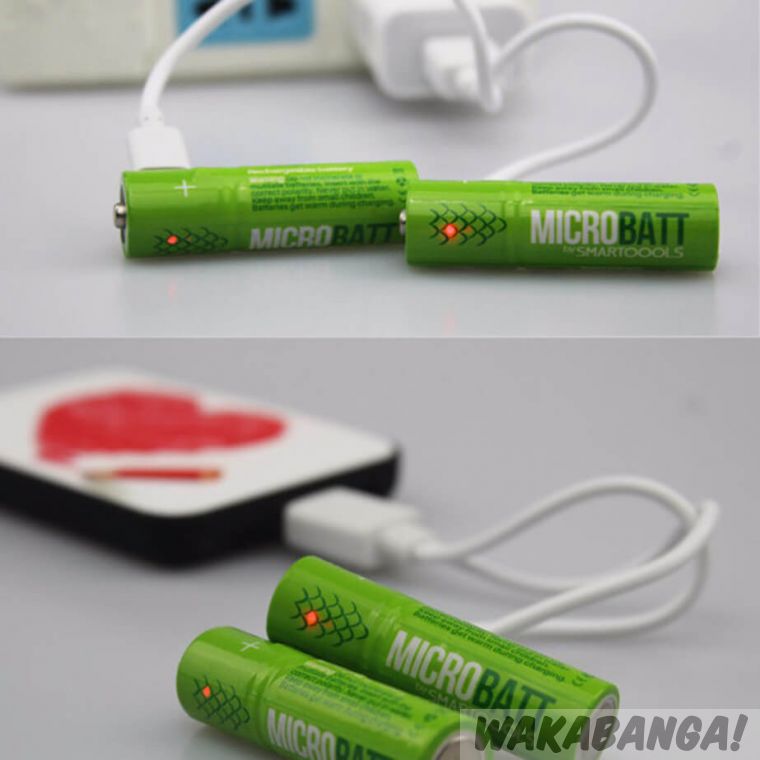 Pilas recargables USB Microbatt - Wakabanga