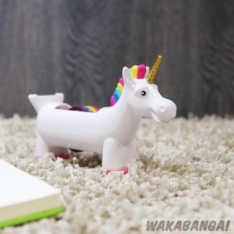 Unicornio Portacelo con celo multicolor - Wakabanga