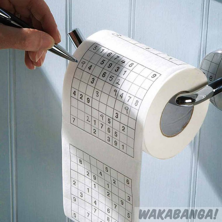 Papel higiénico WC Sudoku - Wakabanga