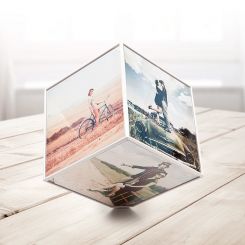 Marco para 6 fotos Kube: Cubo giratorio (15 x 15 cm)