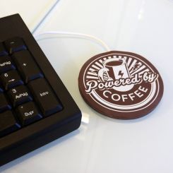 Calienta tazas USB: Powered by Coffee