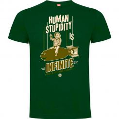 Camiseta Einstein "Human Stupidity"