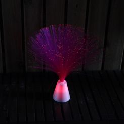 Lámpara mini de fibra rosa