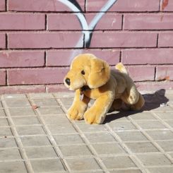 Perro Labrador de peluche Monty 