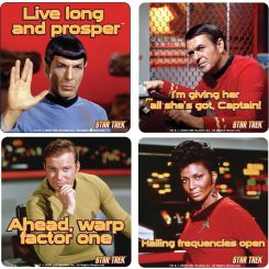 Set 4 posavasos de Star Trek