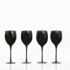 Set 4 copas de Vino negras para catas a ciegas