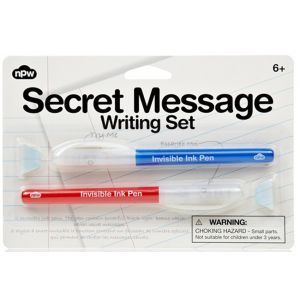 Bolígrafo tinta invisible Mensaje Secreto