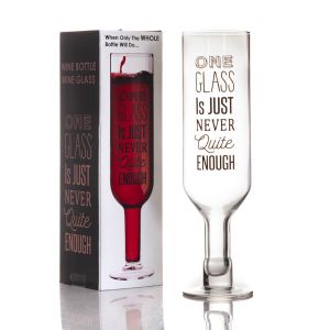 Copa de vino botella invertida One Glass is just never quite enough