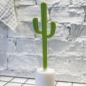 Escobilla para el lavabo con forma de Cactus