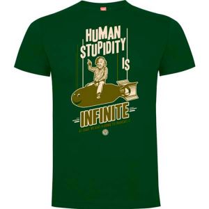 Camiseta Einstein "Human Stupidity"