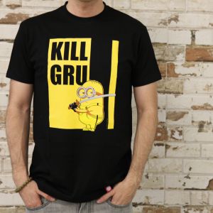 Camiseta Kill Gru Minions Negra