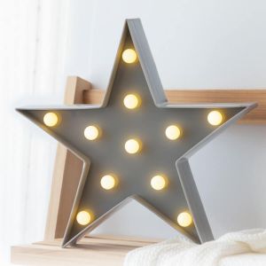 Lámpara decorativa led con forma de Estrella 27cm