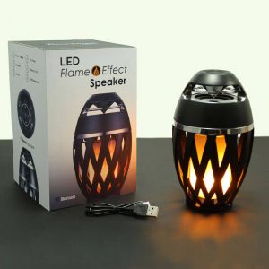 Altavoz Bluetooth LED lámpara ambiental con efecto fuego 