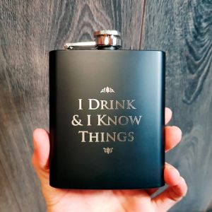 Petaca "I drink and i know things" de Tyrion, Juego de Tronos