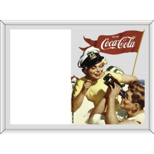 Portafoto serigrafiado Coca-Cola modelo Pareja