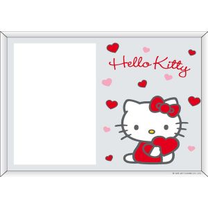 Portafotos serigrafiado Hello Kitty modelo Corazón