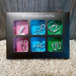 6 Puzzles de nudos de metal