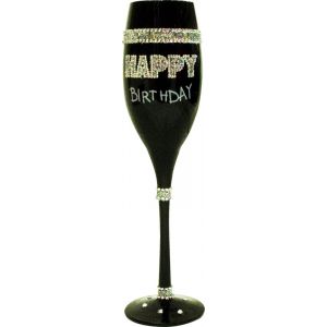 Copa de Champagne negra - Birthday